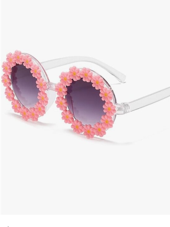 Round Flower Sunglasses